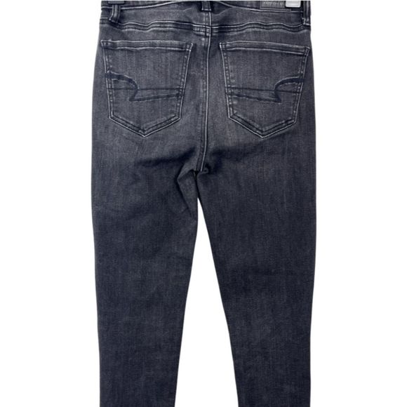 American Eagle Studded Trim Hi-Rise black Jegging Size 2 - Picture 7 of 10